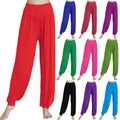 Soft Yoga Sports Dance Pants Stretchy Loose Harem Trousers Solid Casual Modal Cotton Lady Pants