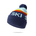 Ski Unisex Fashion Pom Pom Multi Color Oversized Slouchy Men Beanie With Custom Jacquard Winter Beanie Caps