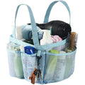 New Multi Pocket Mesh Bathroom Shower Tote Caddy with Key Hook and 2 Oxford Handles 8 Basket Pockets Storage Bag for Swimming