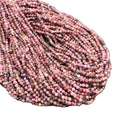 2mm 3mm Hot Sell Natural Micro Faceted Veined Rhodonite Loose Beads for DIY Necklaces Making