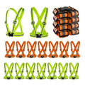 Safety Reflective Cycling Belt Vest Green Night Outdoor Running Walking Hi Vis Adjustable Unisex Safety Strap Reflective Vest