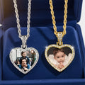 Home Decoration Blanks Sublimation HipHop Heart Shape Necklace for Lovers MegaBDM