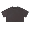 Wholesale 100% Cotton Cropped/Crop Top Street T-Shirts Comfortable Soft Fashionable Solid-Color Customizable Logo Casual Style