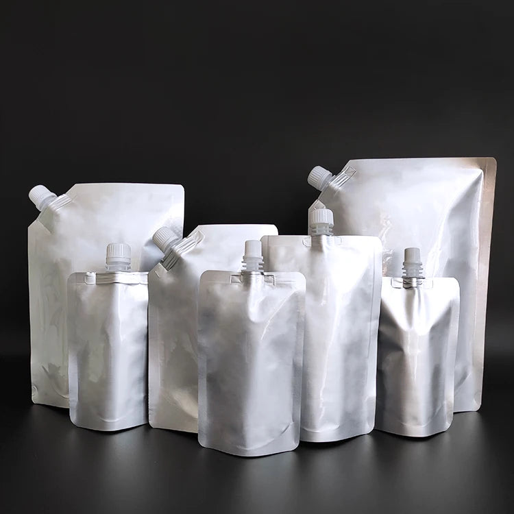 2L Big Silver Aluminum Foil Pouch with Spout