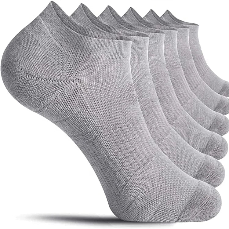 Men Women Athletic Low Cut Running Sports Non-Slip Cotton Cushioned Ankle Socks