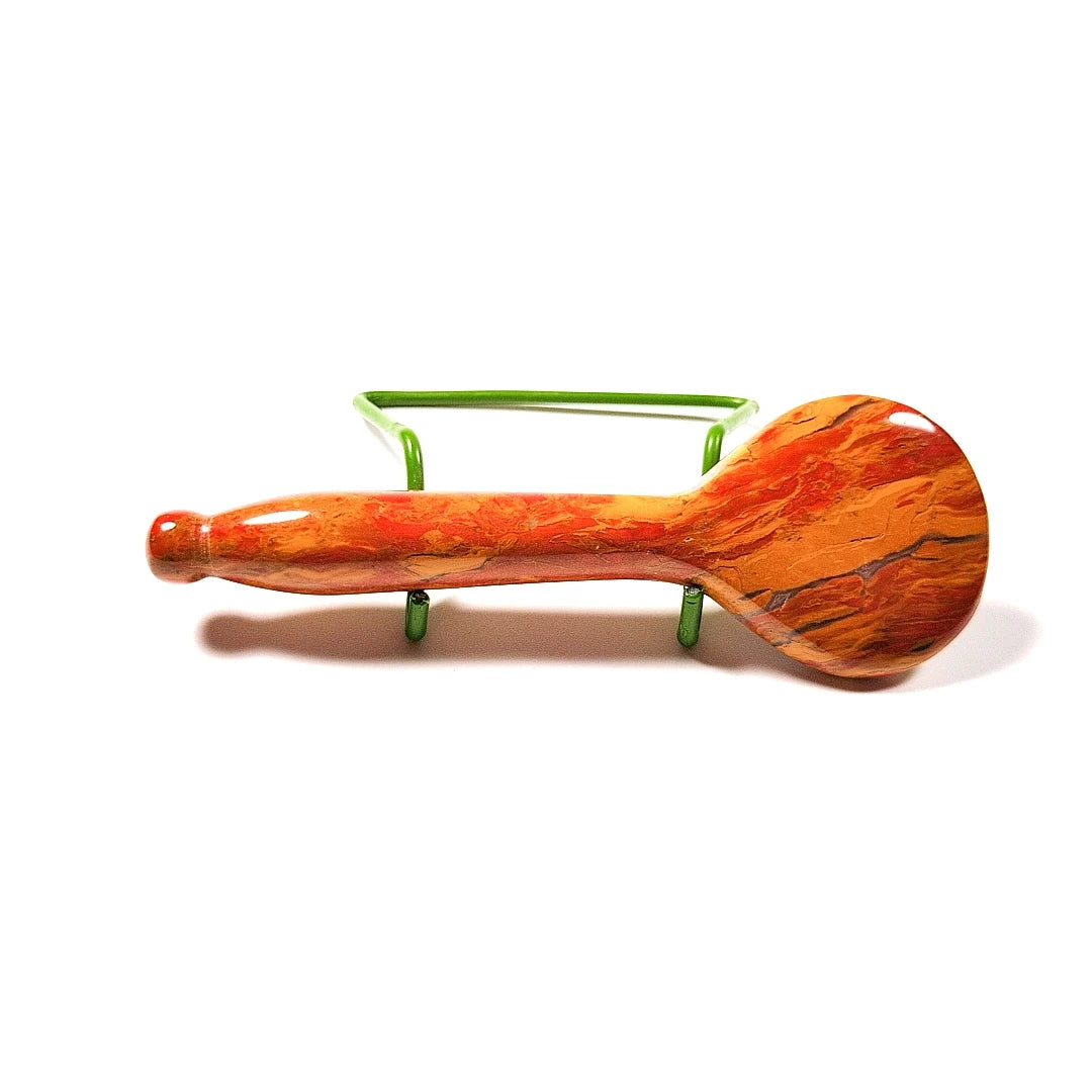 HY Spoon slimming massager jade mookaite jasper gua sha natural jade facial massager