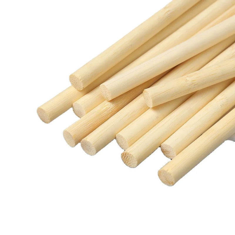 Decorative Bamboo Sticks 4mm Diameter 60cm Long Crafting Strips for DIY Bamboo Products Tools Non-Stick Easily Cleaned