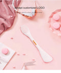 New Fashion Double Head Silicone Face Mask Brush Applicator Multi-function Silicone Facial Cleansing Brush