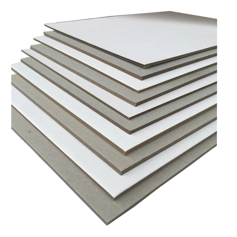 High Smoothness Raw Material Packing Box Board Duplex Paper Board White Grey Back in Sheet or Roll