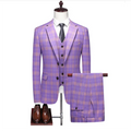 Men's Suit Business Slim Groom Wedding Dress Suit Three-piece Set