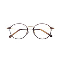 Original Fashion Round Frames Golden Brown Metal Glasses Frame for Men and Women