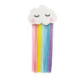 Hot Sale Nordic Rainbow Hairpin Storage With Children's Room Cloud Wall Decoration Woven Rainbow Tiara Finishing Rack