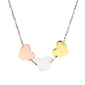Stainless Steel Chain Necklace Custom 18k PVD Gold Plated Heart Pendants Choker Women Stainless Steel Jewelry