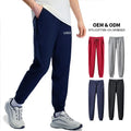 300gms Heavy Cotton Terry Sweatpants Custom Printing Logo Loose Solid Sweatpants Gym Sweatpants for Men