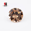 Baifu Wholesale Light Coffee Color Round Brilliant Cut CZ 1.0-3.0mm 5A Cubic Zirconia Gemstone