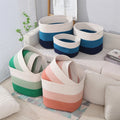 Wholesale Large Cotton Rope Storage Basket Manufacturers' Collection Matching Household Sundries Dirty Basket