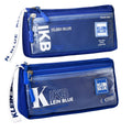 Large Capacity Canvas and TPU Pencil Case Waterproof and Dirt-Resistant Zipper Stationery Bag for Boys School Supplies