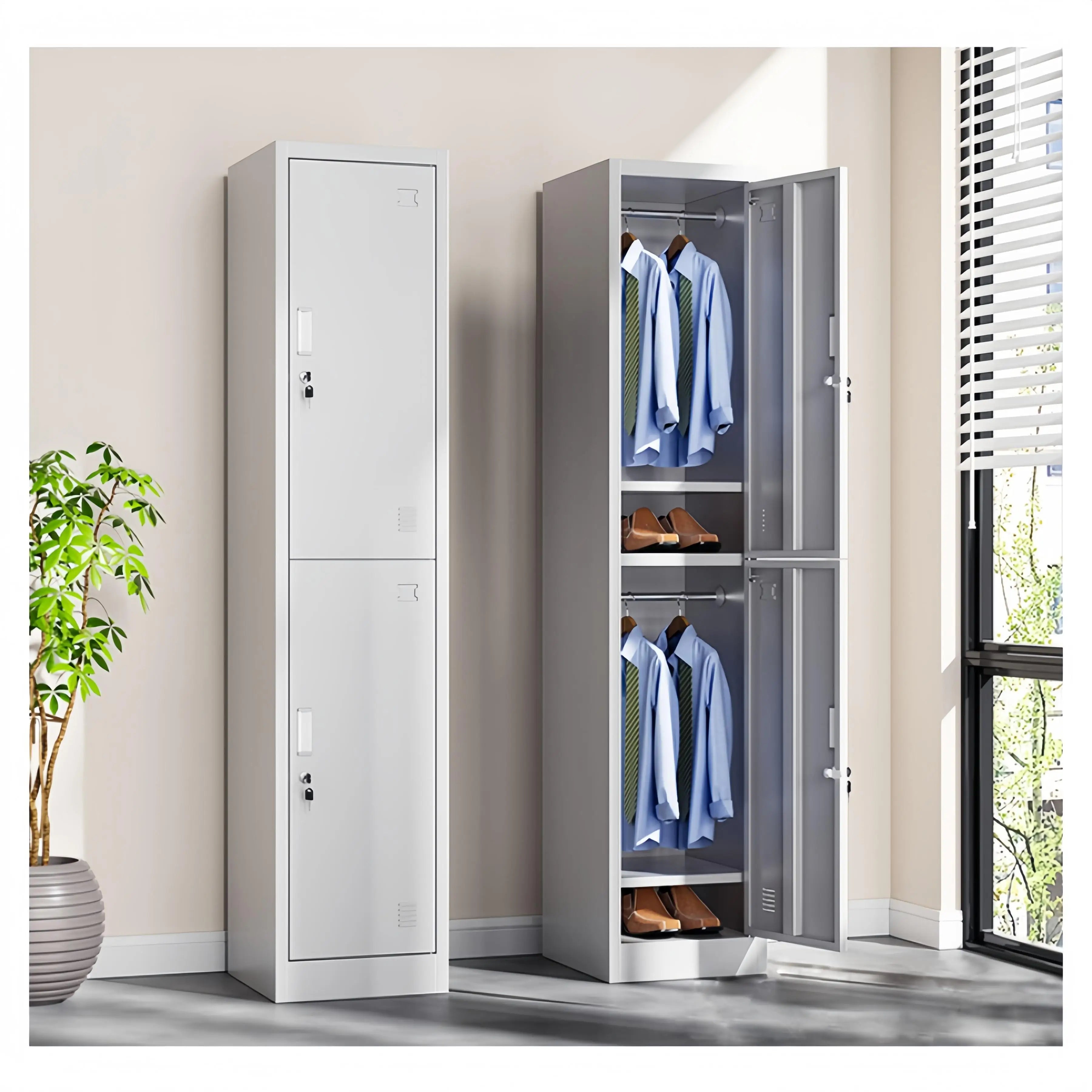 New Arrival 2024 Bag Storage Cabinet Wardrobe Factory Dormitory Multidoor Changing Cabinet Bathroom Changing Closet