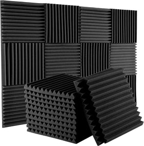 High Density Polyurethane Flame-retardant Wedge Sound Insulation Foam Acoustic Panel NRC 0.9-0.95 Eco-Friendly for Bedroom Hotel