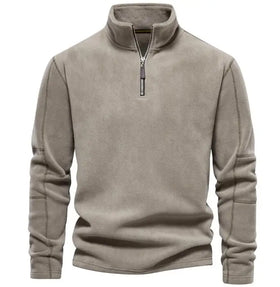 Factory Custom Stand Collar Half Zip Washed Pullover Cotton Men's Streetwear Oversized Sweatshirt Hoodies
