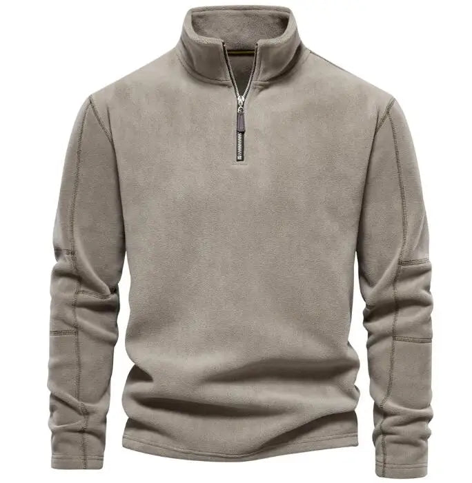 Factory Custom Stand Collar Half Zip Washed Pullover Cotton Men's Streetwear Oversized Sweatshirt Hoodies