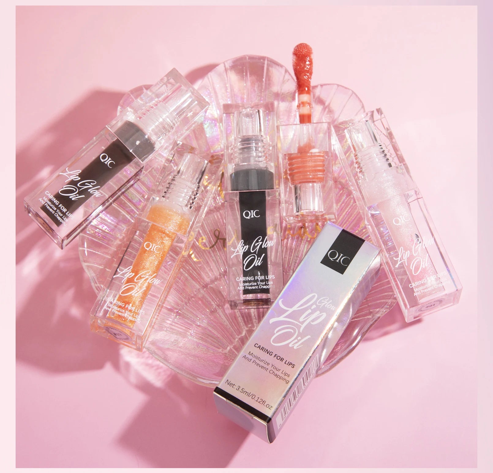 Private Label Vegan Fruit Plumping Lip Oil Color-Changing Coconut Oil Infused Vitamin E Herbal Mineral Liquid Makeup Lip Plumper