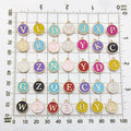 Initial A-Z Alphabet Letter Charms Enamel Designer Charms Pendants for Bangle Jewelry