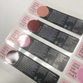 Glossy Strong Adhesive Pearl White Film Full Color Printing Vinyl Labels and Cosmetic Nail Oil Stickers
