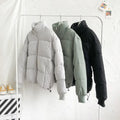 Men's Slim Stand Casual Fashion Regular Motor Biker Bomber Puffer Jacket Coat Bubble Winter Breathable Windproof Eco-Friendly