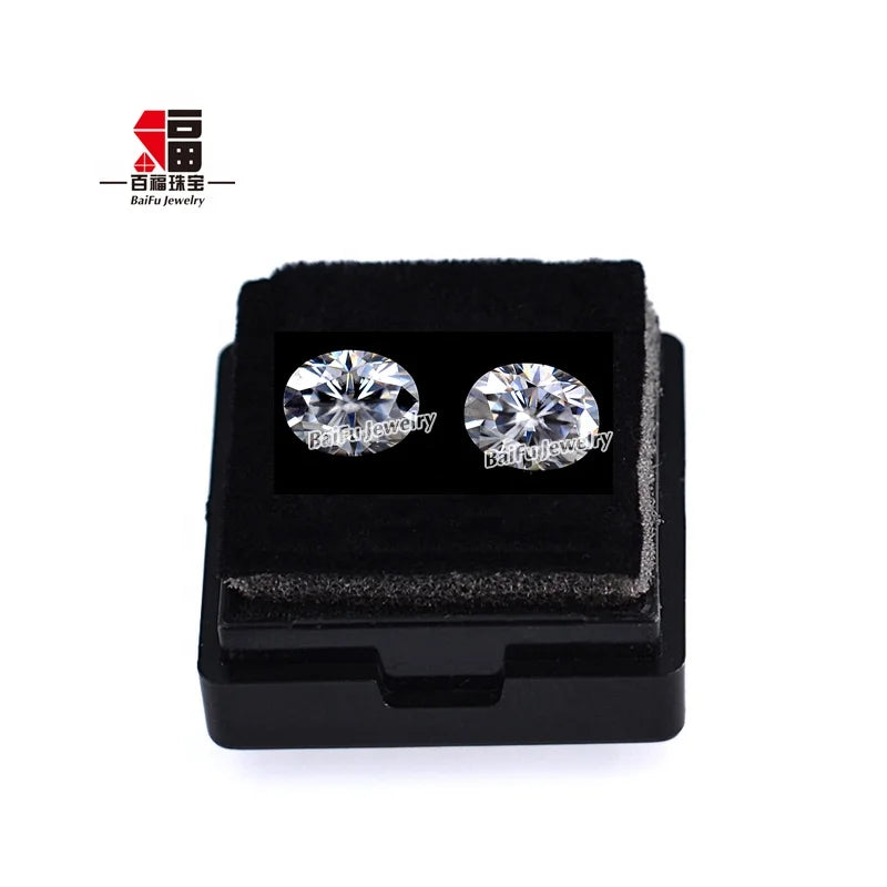 Baifu Jewelry Top Clarity VVS D E F 7*9mm Brilliant Cut White Loose Oval Moissanite