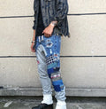 OEM Custom  Trousers for Men Street Wear Stock Sweat Casual Vintage Mens Jeans Pants Jogger