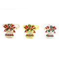 Wholesale Luxury Christmas Accessories Rhinestone Napkin Holder Christmas Bells Napkin Ring Metal Table Serviette Stocked