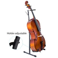 GS930 Yinyu DDP RTS Adjustable Foldable Bass Stand with Anti-Slip EVA Protection & Bow Holder for Orchestra Studio Storage