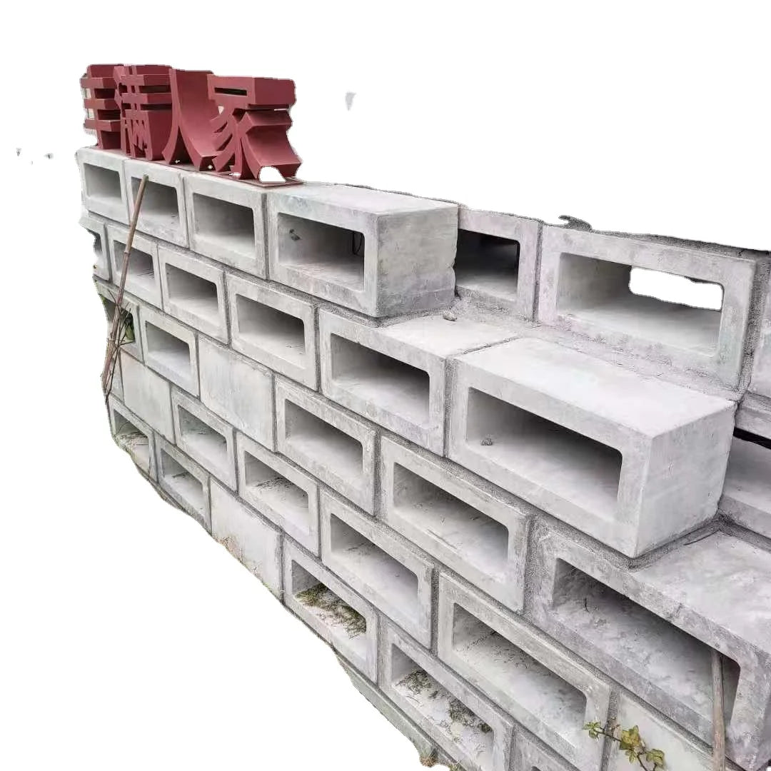 40*20*20 cm  Garden Concrete Ventilation  Decoration Back Ground Wall Hollow Brick Molds Molding for Drainage