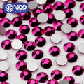 VDD 161 Metallic Fuchsia SS4-SS30 Glass Rhinestones Crystal Flatback Strass Glitter Stones for DIY Nail Art Crafts Decorations