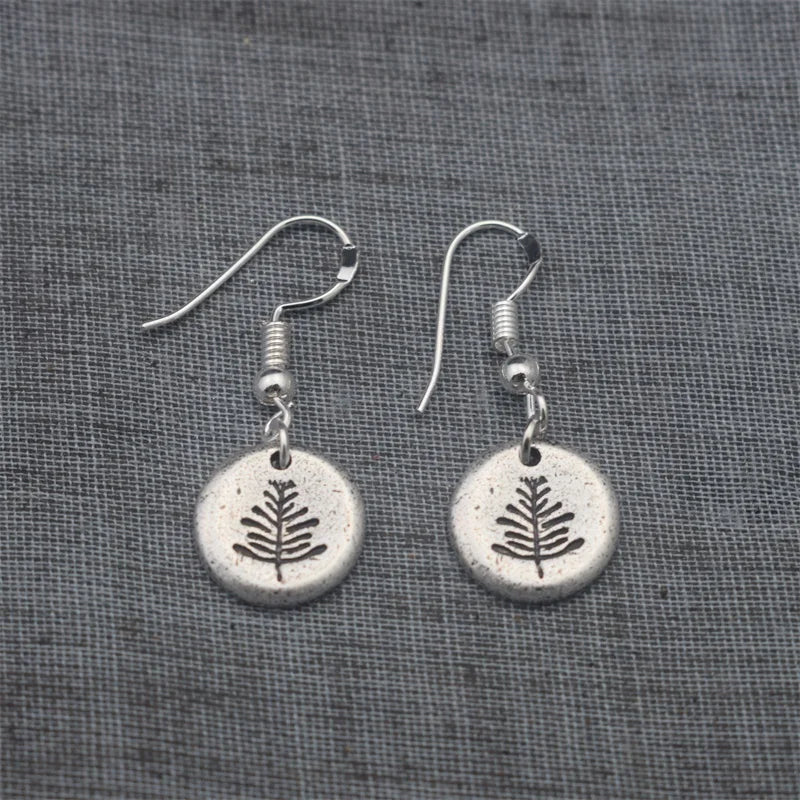 Fashion Vintage Personalized Pine Tree Earrings Christmas Jewelry Gift for Women