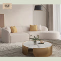 OKF Luxury Modern Modular Berber Fleece Sofa Set Unique Minimalist Design Reclining for Hotel Living Room Wood Fabric Material