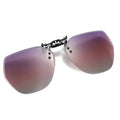 2025 Stock Fashion Super Light Alloy Blue Clip-on Photochromic Yellow Lens UV400 Mirrored Polarized Magnetic Sunglasses