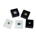 Acrylic Transparent Ring Surface Loose Gemstones Box Single Layer Memory Cotton Jewelry Bare Diamond Display Dustproof Box