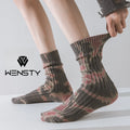 High-end Quality Hosiery New Arrive Men's Autumn Winter Thick Warm Knitting Socks Fashion Design Mottled Colors Warm Crew Socks
