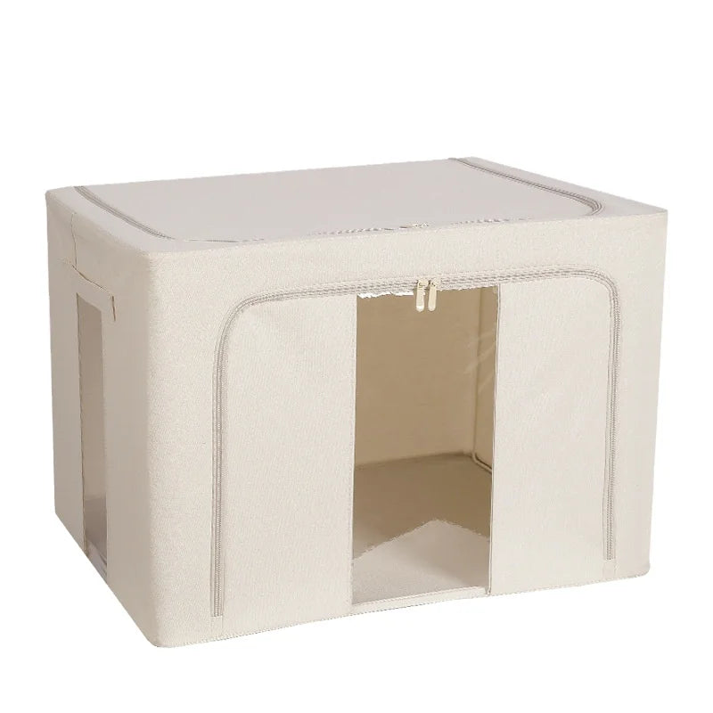 Hot Selling Storage Boxes Bins Clothes Fabric Folding Large Capacity Polyester Cotton Storage Box for Home