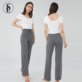 Lightweight Elastic Waist Thermal Knitted Bamboo Lounge Pants Plus Size Pajama Bottoms for Ladies