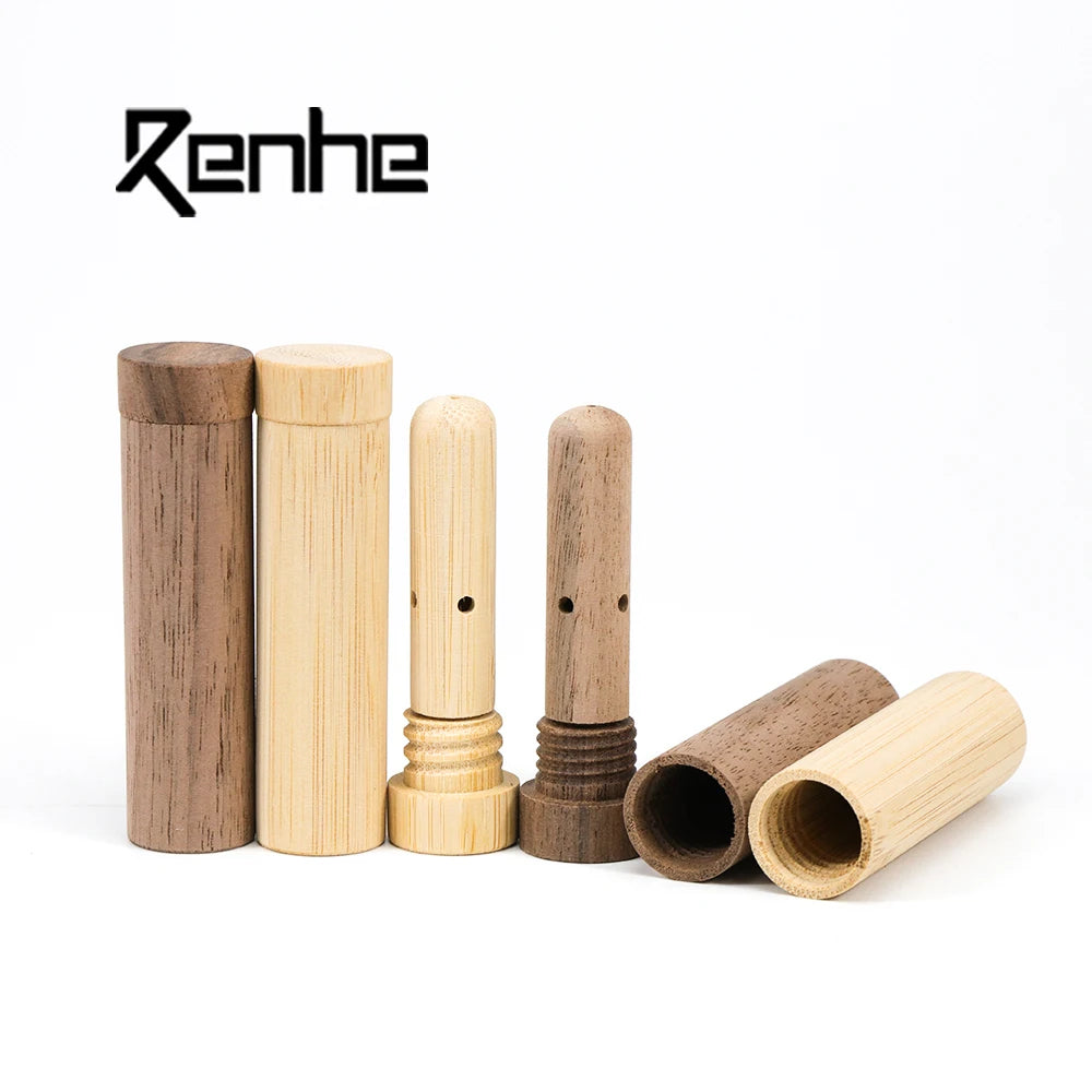 New Style Spray Bottle Wood Essential Oil Bottle Blank Nasal Inhaler Packaging Sticks Friendly Materials