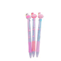 Korean Flamingo Cartoon Silicone Blue Black Red 3 Color Press Ballpoint Pen School Office Supply Gift Stationery