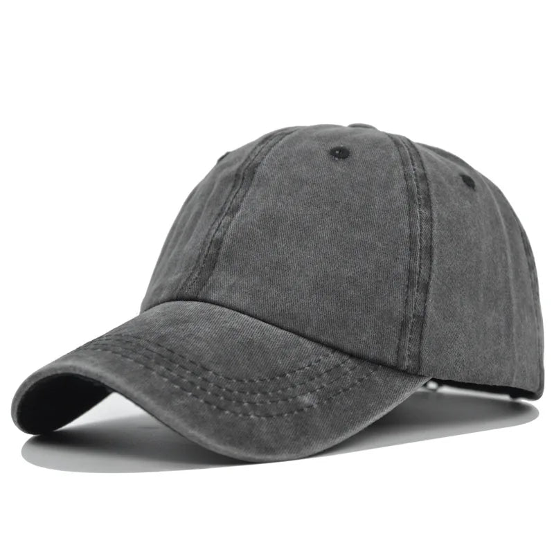 Wholesale Factory Custom Design Logo Men's Washed Unisex Adjustable Cotton Sport Baseball Cap