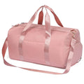 Dry Wet Separated Lightweight Waterproof Pink Overnigt Weekend Unisex Sports Travel Fitness Gym Crossbody Duffle Bag