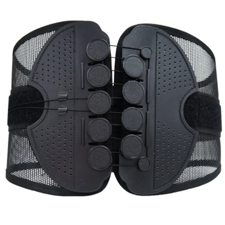 AOFIT Custom Hot Sale Polyester & Nylon Double Pressure Effective Fixed Waist Brace Support Belt for Sports & Weight Loss