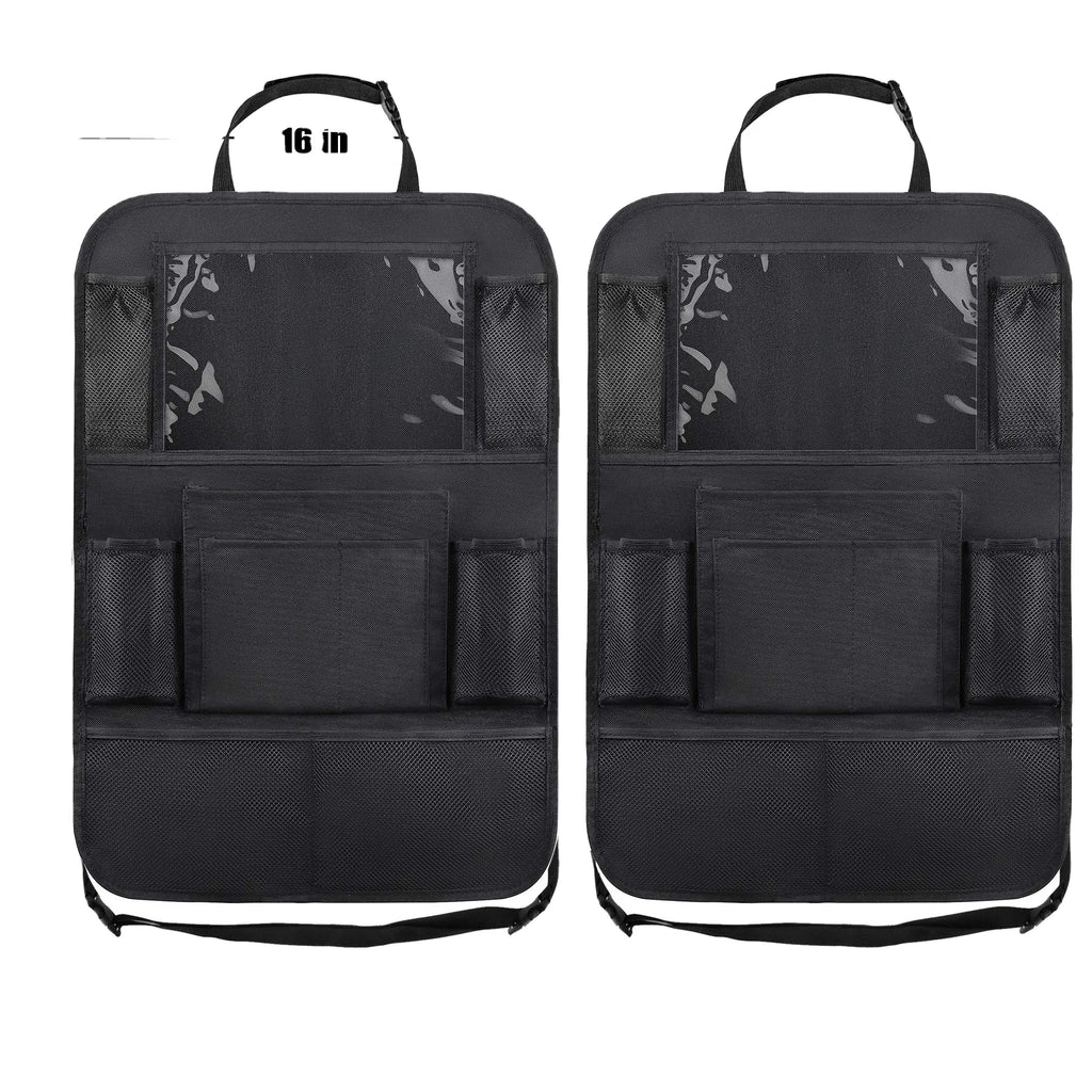 600D Oxford Big Pocket Waterproof Auto Durable Car Back Seat Organizer With Drink Holder