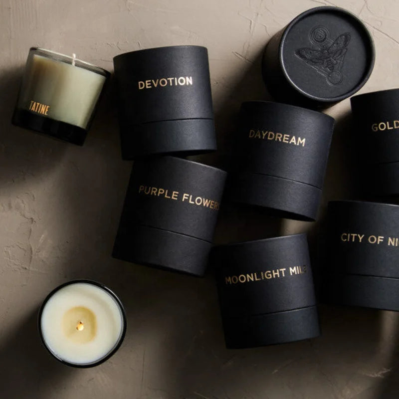 Custom Paper Container Candle Jars With Lids Ideal Luxurious Eco Friendly Candle Cylinder Boxes Packaging