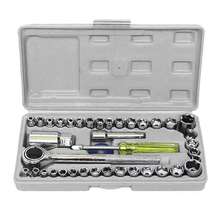 Wholesale 40PCS 3/8 Germany Hand Tool Auto Repair Tools Combination Ratchet Socket Wrench Set Socket Set Tool Kit Socket Set